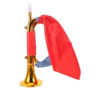 Corno D’assalto da Palco in Plastica Oro per Musicisti | Ensemble Bandistici e Performance Musicali, Formato 33, 00x12, 00x9, 50cm, Suono Brillante e Portatile