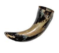 Corno Da Bere Gigante Viking Genuine In Pelle Di Bufalo Murrah Thor Odin Norreno
