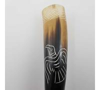Corno Da Bere Vikingo In Vera Murrah Buffalo Intagliato Pagan Beer Ale Celtico