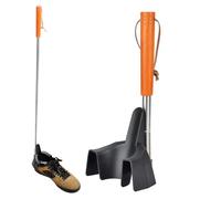 Corno Della Handle Lungo Per Anziani, Vestire Bastone Sock Remover - Telescopico Scarpe Manica A Lungo Termine Portatile, Calzino In Metallo Regolabile Per Uomini Donne