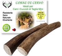 Corno Di Cervo per Cani, Osso per Cani Da Masticare 100% Naturale, Peso Minimo C