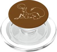 Corno di riposo unicorno al chiaro di luna in luna crescente celeste PopSockets PopGrip per MagSafe