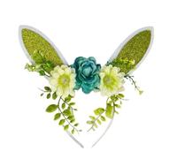 Corno di ruolo scintillante con conie udito fascia per capelli comodo da indossare per feste per bambini adulti bambini ruolo lepre copricapo