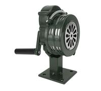 Corno di Sirena a Manovella Sirena Manuale Portatile Ad Allarme Forte da 110 DB Sirena Antiaerea Portatile in Lega di Alluminio per Emergenza (GREEN)
