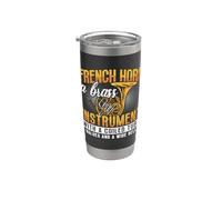 Corno francese A Brass Instrument Marching Band Corno francese Bicchiere termico in acciaio inox doppia parete