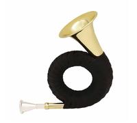 Corno Francese Corno Da Caccia In Ottone Con Chiave In Sib Finitura Oro Francese Accessori(Hunting Horn)