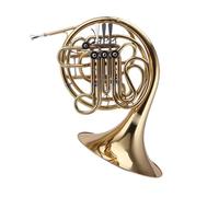 Corno Francese Doppio A Quattro Tasti In Tonalità Da SI A FA In Ottone Laccato Oro Per Esibizioni Orchestrali Professionali Corno Francese In Ottone