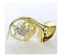 Corno Francese Doppio Corno Francese A 4 Tasti Professionale In Ottone Laccato Oro Con Custodia Kit Corno Francese