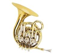 Corno Francese F Corno Francese Professionale A 3 Tasti In Ottone Laccato Oro Tono Sib Mini