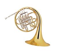 Corno Francese F Corno Francese Singolo A Quattro Tasti In Ottone Giallo Laccato Oro Tono Bb Professionale