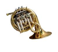 Corno Francese Per Principianti Mini Corno Francese Professionale In Ottone Placcato Oro Perfetto Per Principianti E Viaggiatori