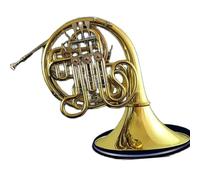Corno Francese per Principianti Orchestra Ottone Lacca Dorata Tono Fa Sib 4 Tasti Doppio Corno Francese