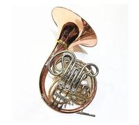 Corno Francese per Principianti Strumento Per Corno Francese A Campana Doppia In Ottone Dorato A 4 Tasti Corno Francese Rimovibile Con Accessori