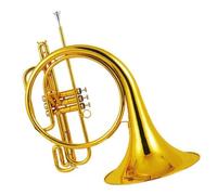 Corno Francese per Principianti Tono Sib Ottone Corno Francese Laccato Oro 3 Cupronichel Pistone Corno Francese In Marcia Con Bocchino