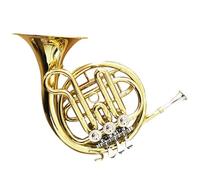 Corno Francese Per Studenti Principianti Tono F. Mini Corno Francese A 3 Tasti In Ottone Laccato Oro Con Custodia Strumento Corno Francese