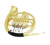 Corno francese placcato oro a 4 chiavi Fa Sib strumento in ottone a doppia corno francese strumento musicale
