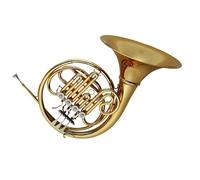 Corno francese portatile Corno francese in si bemolle strumento a quattro tasti a singola