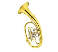 Corno francese portatile Corno francese in si bemolle strumento musicale in ottone(Type 6)