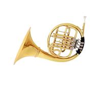 Corno Francese Professionale A Tre Chiavi A Singola Diviso In Si Bemolle Adatto Per Esibizioni Didattiche. Corno Francese In Ottone(Gold)