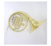 Corno Francese Professionale Corno Francese A 4 Tasti A Fila Singola In Ottone Laccato Oro, Corpo In Si Bemolle Corno Francese Con Accessori