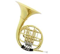 Corno Francese Professionale Tono BB Corno Francese Piatto A Tre Pulsanti Ottone Laccato Dorato Strumento Per Corno Francese Diviso A Fila Singola