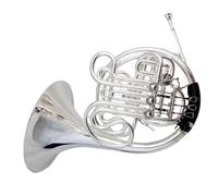 Corno Francese Professionale Tono Fa/Sib Campana Monopezzo Strumenti Per Corno Francese Ottone Giallo Doppio Corno Francese Placcato Argento Con Custodia