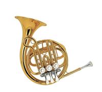 Corno Francese Strumento Musicale Corno Postale Rotante Professionale Per Adulti Laccato Oro Tono F