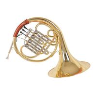corno francese strumento musicale Si Bemolle A Tre Chiavi Singolo Corno Francese Materiale In Ottone Esame Per Principianti Esibizione Della Banda(Luggage)