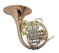 corno francese strumento musicale Strumenti Musicali In Ottone Rosa Doppio Corno Francese Fa/Sib 4 Valvole Divise Con Bocchino Misura 7