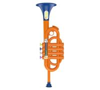 Corno in ottone - Strumento a fascia sinfonica in miniatura, accessorio per prestazioni creative | Supporto per palcoscenico della giovinezza, ornamento estetico con finitura lucida, costruzione