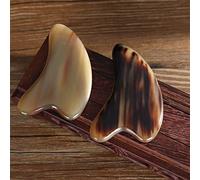 Corno naturale Gouache Raschietto Viso Gua Sha Massaggio Strumento di bellezza Occhio facciale Agopuntura Rimuovere le rughe Cura del sollevamento della pelle 1Pcs (Color : 8mm)