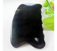 Corno nero naturale Gua Sha Strumento Forma Onda Pettine Guasha Testa Massaggio Strumento