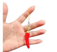 Corno Portafortuna Cornetto Amuleto Ciondolo Pepe Intrecciato Portachiavi Cornetto Napoletano per Auto, Moto e Regalo Fortunato