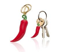 Corno Portafortuna Cornetto Amuleto Scaramantico, Portachiavi Cornetto Napoletano per Auto, Moto e Regalo Fortunato
