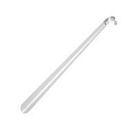 Corno scarpa extra lungo 80cm in acciaio inox metallo argento solvente scarpe aiuto sollevamento strumento trazione cucchiaio, argento, 1PCS 80CM