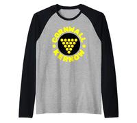 Cornovaglia Inghilterra di Orgoglioso Cornish Cornwall UK Maglia con Maniche Raglan