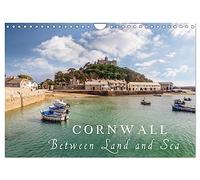 Cornwall - Between Land and Sea (Wall Calendar 2026 DIN A4 landscape), CALVENDO 12 Month Wall Calendar: Discover the fascinating coastlines, the rough beauty and the purity of Cornwall.