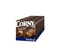 CORNY Original | 60 Barrette ai Cereali con Cioccolato Fondente, 10 Confezioni da 6 Barrette x 23 g, Senza Olio di Palma, Senza Conservanti, Cacao Certificato Rainforest Alliance