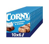 Corny Original 60 Barrette Cereali Cioccolato e Cocco, 10x6x25g