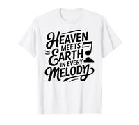 Coro Cantante Vangelo Chiesa Culto Religioso Melodia Paradiso Maglietta