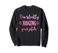 Coro canto Cantante divertente I'm Silently Judging Your Pitch Felpa