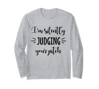 Coro canto Cantante divertente I'm Silently Judging Your Pitch Maglia a Manica