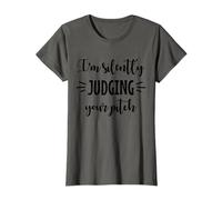 Coro canto Cantante divertente I'm Silently Judging Your Pitch Maglietta
