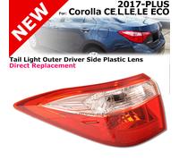 Corolla 17-19 Posteriore Coda Luci Retromarcia Lampade Sinistro Esterno Lato