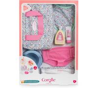 Corolle Cofanetto Pannolini Floreali, 7 Accessori, per Bambole, 36 cm, dai 2 Anni, 9000141810, Multicolore