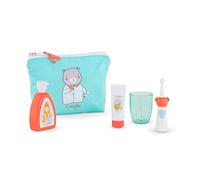 Corolle 9000141310 - Set di lavaggio Mon Grand Poupon, 5 pezzi, con beauty case, spazzolino da denti, dentifricio, tazza e sapone, per bambole da 36 a 42 cm, dai 2 anni in su