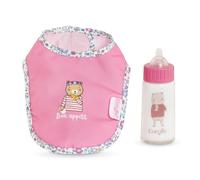 Corolle Bavaglino e Biberon Magico, Accessori, per poponi 36 e 42 cm, dai 2 Anni, 9000141790, Colore Rosa