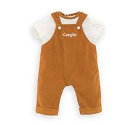Corolle - Velvet and T-Shirt Overalls with Loire Edges, Clothes for 36 cm Doll,
