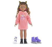 Corolle Girls 9000600240 - Cofanetto Melody Music & Mode, bambola Moda, 28 cm, 4 accessori, dai 4 anni, 9000600240