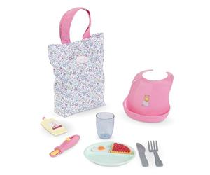 Corolle Grande Scatola pasto Floreale, 10 Accessori, per poponi 36 e 42 cm, dai 2 Anni, 9000141800, Multicolore